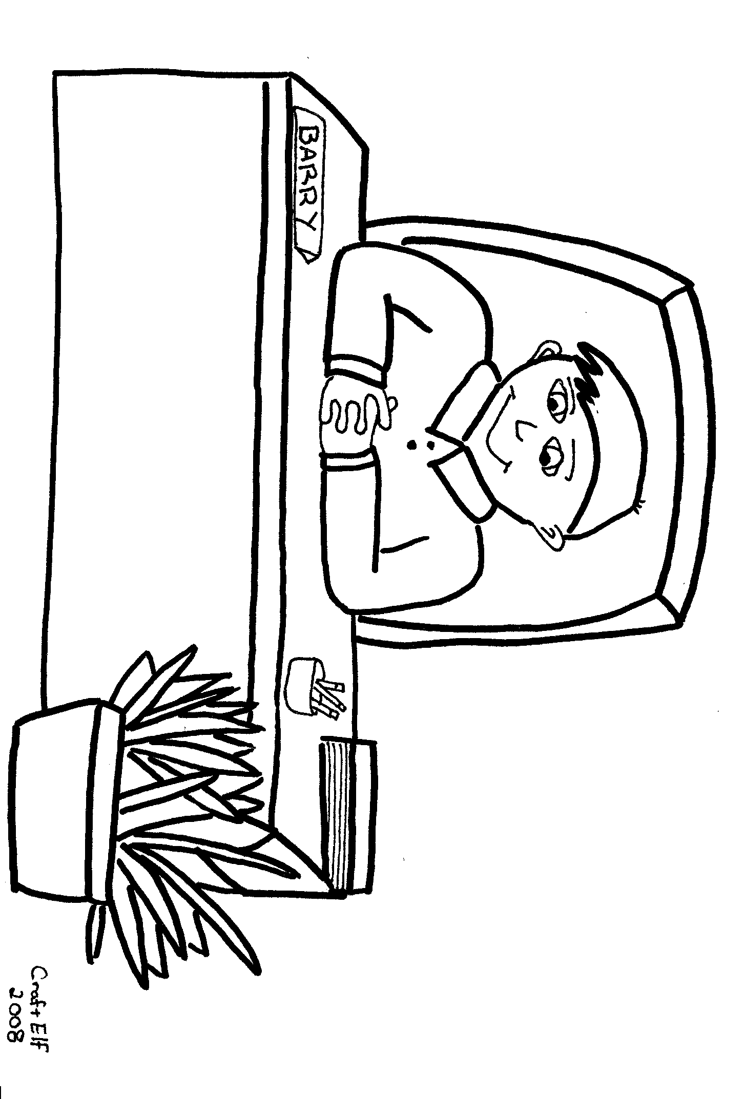 free kids coloring page - accountant